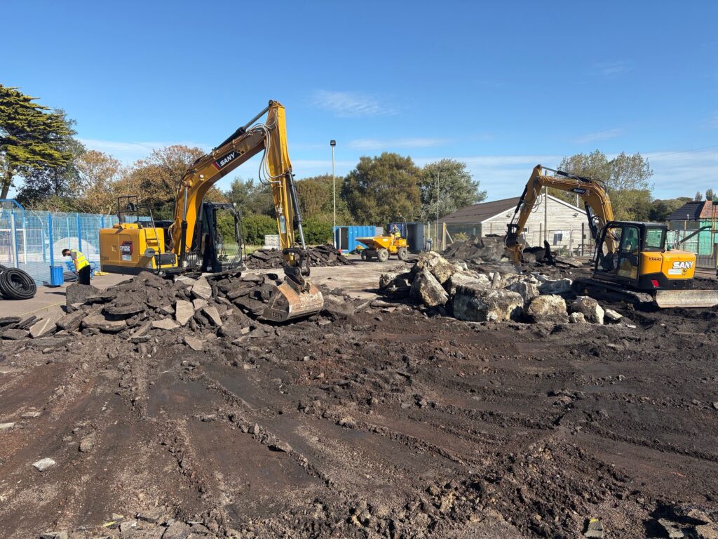 Works start on a new Football Foundation PlayZone at Sandham Grounds