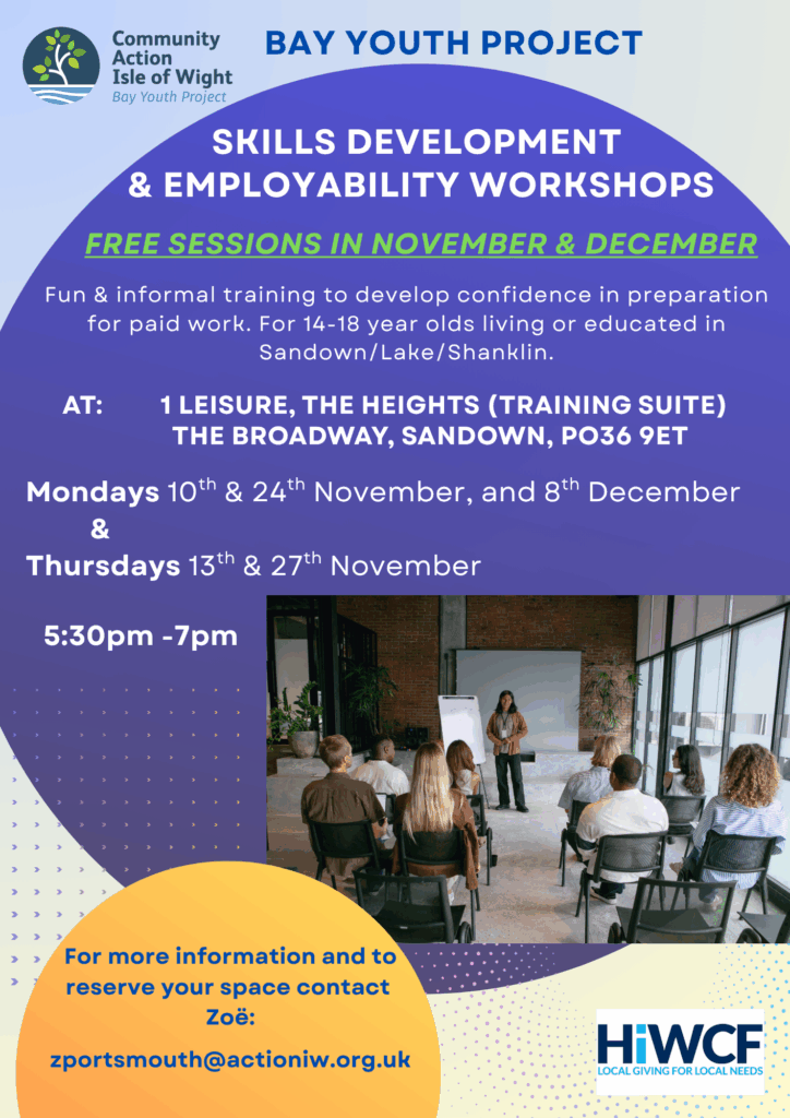 Poster advertising Employability Workshops
