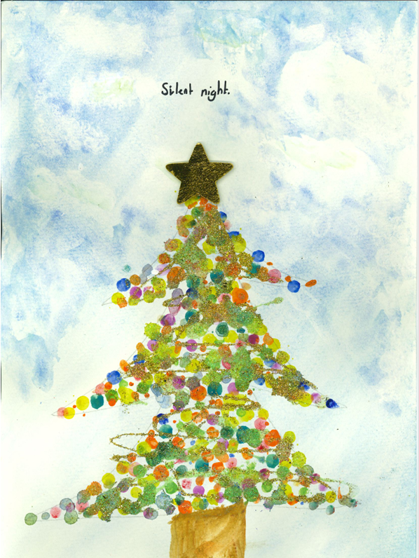 Local School Children Take Part in Christmas Drawing Competition to Bring Christmas Cheer to the Town